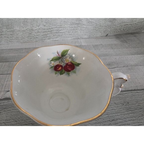 Royal Albert Orchard Series Cherry Blossom Teacup & Saucer Set - Fine Bone China - Picture 6 of 10